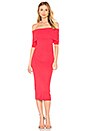view 1 of 4 Off Shoulder Sweater Dress in Red