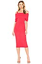 view 2 of 4 Off Shoulder Sweater Dress in Red