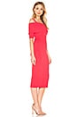 view 3 of 4 Off Shoulder Sweater Dress in Red