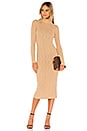 view 1 of 3 Turtleneck Cable Dress in Doe