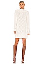 view 1 of 3 Cable Turtleneck Dress in Chalk