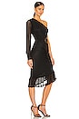 view 2 of 3 One Sleeve Dress in Black