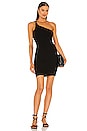 view 1 of 3 Braided One Shoulder Dress in Black