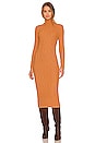 view 1 of 3 Turtleneck Cable Midi Dress in Caramel