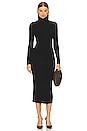 view 1 of 3 Kylie Rib Midi Dress in Black