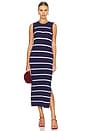 view 1 of 3 Emma Stripe Midi Dress in Indigo Multi