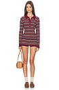 view 6 of 6 Walker Plaid Rib Shorts in Dark Cherry Combo