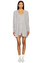 view 2 of 4 Azalea Ribbed Short Set in Medium Heather Grey