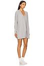 view 3 of 4 Azalea Ribbed Short Set in Medium Heather Grey