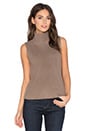 view 1 of 4 Turtleneck Sleeveless Sweater in Beechwood