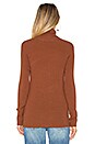 view 3 of 5 Solid Rib Turtleneck Sweater in Caramel
