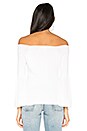 view 3 of 4 Off Shoulder Sweater in Bleach White