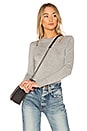 view 1 of 4 Cutout Sweater in Heather Grey