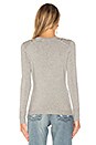 view 3 of 4 Cutout Sweater in Heather Grey