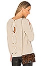 view 1 of 5 Laced Back Sweater in Oatmeal