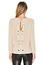 view 4 of 5 Laced Back Sweater in Oatmeal