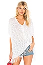 view 1 of 3 Fringe Poncho in White