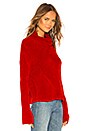 view 2 of 4 Chenille Turtleneck in Cardinal Red