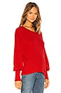 view 2 of 4 Bishop Sleeve Sweater in Cardinal Red