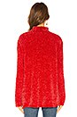 view 3 of 4 Bouncy Chenille Mock Neck in Ruby