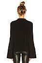 view 3 of 4 Bell Sleeve Pullover in Black