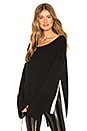 view 1 of 4 Side Slit Pullover in Black Multi