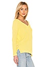view 2 of 4 Emma V Neck Sweater in Lemon Yellow