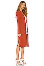 view 2 of 3 Ribbed Cardigan Duster in Red Clay Melange