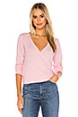 view 1 of 4 Low V Back Pullover Sweater in Lilac Fizz