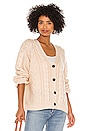 view 2 of 5 Mixed Cable Cardigan in Cream