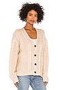 view 3 of 5 Mixed Cable Cardigan in Cream
