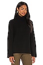 view 2 of 4 Wide Sleeve Turtleneck Tunic in Black