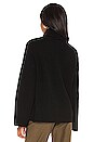 view 3 of 4 Wide Sleeve Turtleneck Tunic in Black