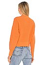 view 3 of 4 Mia Cropped Sweater in Orange Zest