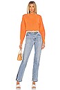 view 4 of 4 Mia Cropped Sweater in Orange Zest