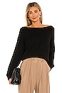 view 1 of 4 Boatneck Pullover in Black