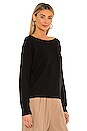view 2 of 4 Boatneck Pullover in Black