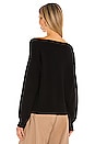 view 3 of 4 Boatneck Pullover in Black
