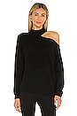 view 1 of 6 High Crew Collarbone Pullover in Black