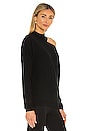 view 2 of 6 High Crew Collarbone Pullover in Black