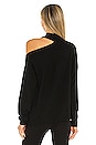 view 4 of 6 High Crew Collarbone Pullover in Black