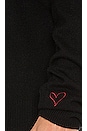 view 6 of 6 High Crew Collarbone Pullover in Black
