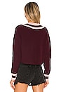 view 3 of 4 Varsity V-Neck Sweater in Malbec Multi
