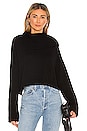 view 1 of 4 Split Turtleneck Sweater in Black