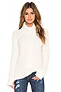 view 1 of 5 Thumbhole Loose Turtleneck Sweater in White Cap
