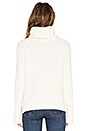 view 3 of 5 Thumbhole Loose Turtleneck Sweater in White Cap