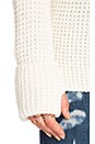 view 4 of 5 Thumbhole Loose Turtleneck Sweater in White Cap