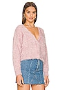 view 2 of 4 Eyelash Cardigan in Rose Pink