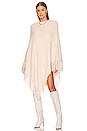 view 1 of 4 Mix Stitch Poncho in Cream