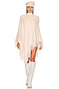 view 4 of 4 Mix Stitch Poncho in Cream